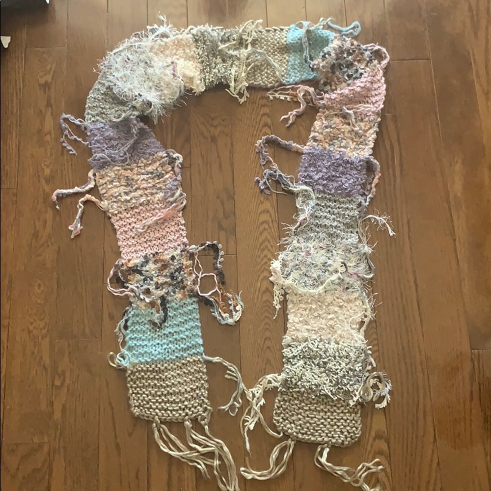 Boho Knitted Scarf NWT